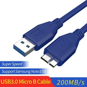 Gcx Usb 3.0 Micro B Kabel High Speed Micro B Usb Naar Usb Data Sync Kabel Voor Externe Harde Schijf disk Hdd Samsung S5 Note 3