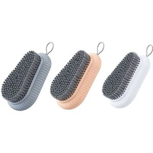 3Pcs Wasserette Borstel Huishoudelijke Wasserette Borstel Plastic Thuis Zachte Borstel Multifunctionele Llaundry Reinigingsborstel Willekeurige Kleur