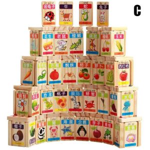100 Pcs Kinderen Vroege Educatief Speelgoed Houten Dubbelzijdig Chinese Karakter Domino Geletterdheid Cognitieve Speelgoed AN88