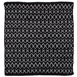 Sealskin -  Boho Badmat 60x60 cm - Polyester  / Katoen -  Zwart