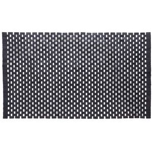 Sealskin Woodblock - Badmat 52x90 cm - 100% gerecycled hout - Teak Zwart