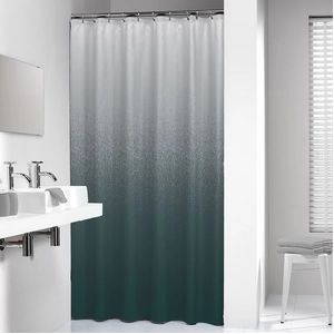 Sealskin Blend - Douchegordijn 180x200 cm - Polyester - Groen / Wit