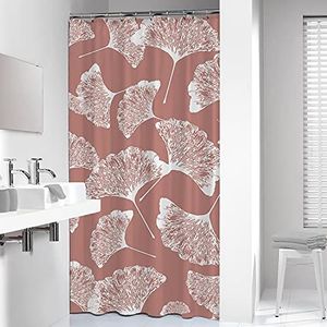 Sealskin Mare Douchegordijn 180x200 cm - Polyester - Donkerroze / Wit