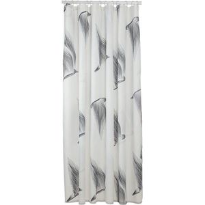 Sealskin Birds - Douchegordijn 180x200 cm - Polyester - Zwart / Wit