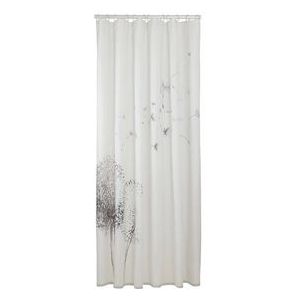 Sealskin Flow Douchegordijn 180x200 cm - Polyester - Zwart / Wit