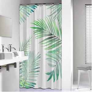 Sealskin Leaves Douchegordijn 180x200 cm - Peva - Groen / Wit