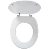 Tiger Oregon - WC bril met deksel - Toiletbril - MDF - Wit