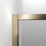Sealskin Contour schuifdeur met zijwand 120x90x200 cm, 6 mm helder veiligheidsglas met antikalklaag geborsteld goud