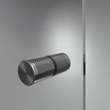 Sealskin Contour schuifdeur voor nis 120x200 cm, 6 mm helder veiligheidsglas met antikalklaag mat grijs