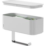 Tiger - 2-Store - Toiletrolhouder - Wit - Met Opbergbakje