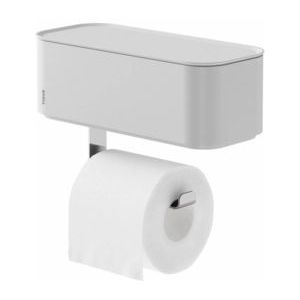 Tiger 2-Store - Wc rolhouder met opbergbakje - Toiletrolhouder - Zonder boren met TigerFix (apart verkrijgbaar) - Wit