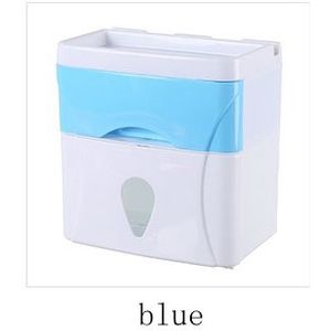 Badkamer Waterdichte Tissue Doos Plastic Bad Toiletrolhouder Wandmontage Papier Opbergdoos Dubbele Laag Dispenser