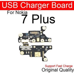 Microfoon & Usb Charger Board Voor Nokia 7 Plus Ta-1049 1055 1062 Usb Opladen Jack Port Connector Board flex Kabel Telefoon Reparatie