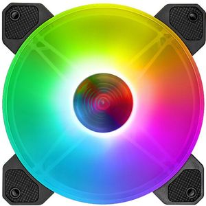 Coolmoon Hoge Efficiency Yuhuan 140Mm Koelventilator Mute Rgb 6Pin Verlichting Stille Desktop Computer Koeler Systeem