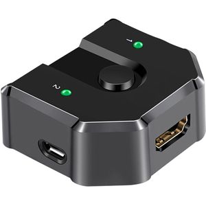 2 In 1 Out Universele Kantoor Selector Stabiele Abs Delen Bi-Directionele Plug En Play Hdmi Splitter Professionele 3D 4K Schakelaar