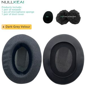 Nullkeai Vervanging Dikker Lederen Velours Oorkussen Voor Corsair HS70 HS60 HS50 HS35 Headset Verbeterde Comfy Spons Geheugen Kussen