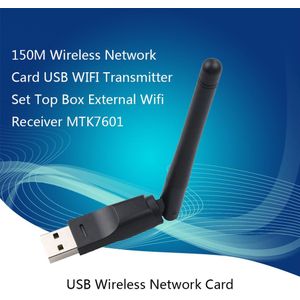 MTK7601 Usb Wifi Antenne Mtk7601 Draadloze Netwerkkaart Usb 2.0 150 Mbps 802.11b/g/n Lan Adapter Met Draaibare Antenne