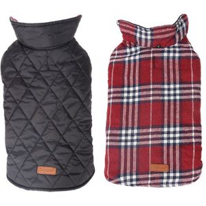 Klassieke Plaid Hond Kleding Voor Honden Herfst Winter Hond Vest Jas Waterdicht Grote Hond Jas Bulldog Golden Retriever Kleding