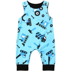 0-24M Baby 'S Een stuk Romper Pasgeboren Baby Jongens Meisjes Cartoon Auto Rompertjes Jumpsuit Outfits Set sunsuit