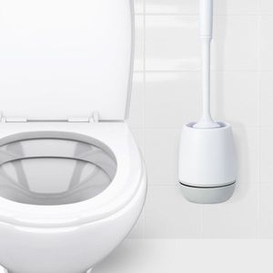 Siliconen Toiletborstel Muur Gemonteerde Badkamer Wc Borstel Houder Set Schoonmaken Tool Duurzaam Plastic Rubber Badkamer Accessoires