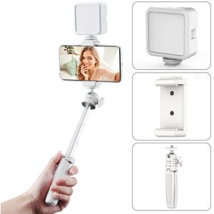 Ulanzi MT-08 Mini Tripod Witte Kleur Opvouwbare Statief Monopod Mount 1/4 &#39;&#39;Statief Universeel Voor Dslr Android Iphone Smartphone