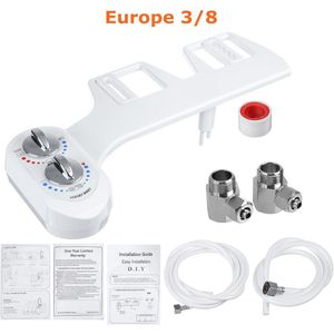 Slimme Wc Attachment Bidet Zelfreinigende Dual Nozzles En Koude Water Non-Elektrische Wassen Ass Verse Waternevel bidet