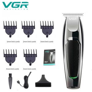 Vgr V030 Professionele Waterdichte Tondeuse Display Mannen Tondeuse Grooming Low Noise Tondeuse Titanium Keramische Blade Volwassen