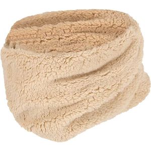 Sarlini Snood Fluffy Teddy Colsjaal Mid Zand