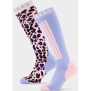 Poederbaas - Skisokken - Panther Pink - 2 paar