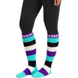 Poederbaas - Unisex Striped - Skisokken - Mint - 2 pack