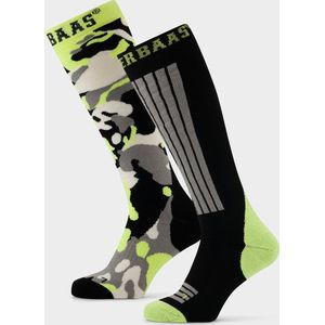 Poederbaas - Skisokken - Camo Black - 2 paar