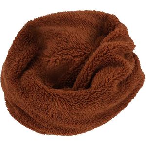 Sarlini Snood Fluffy Teddy Colsjaal Mid Bruin