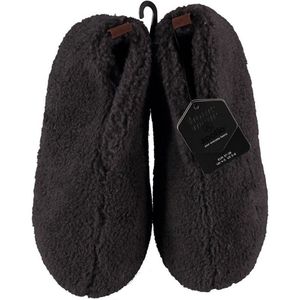 Apollo - Teddy Sloffen - Antraciet - 80% Polyester - 20% Wol