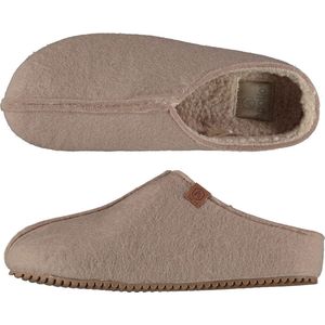 Apollo - Home Slipper - Pantoffel - Beige - Wol - Antislip Zool