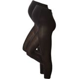 anytime - Zwangerschapslegging - Zwart - 80 Denier - Set van 2