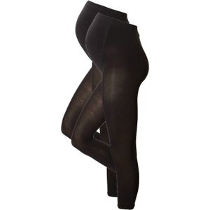 anytime - Zwangerschapslegging - Zwart - 80 Denier - Set van 2