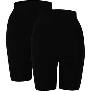 Corrigerende Short - Effen - 2-Pack - Hoge Taille - Naadloos - Polyamide/Elastaan