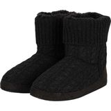 Apollo - Pantoffels - Antraciet - 100% Polyester - Kabelpatroon