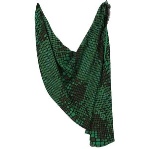 Sarlini Langwerpige Sjaal Scales Multi Groen