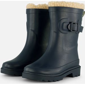 Xq Footwear - Kids Rubber Rain Boots - Blauw - Rubber - Fur
