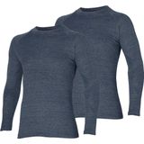 Heatkeeper - Thermoshirt - Antraciet - Lange Mouw - Heren - 2-pack