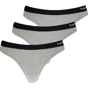 Apollo - Dames String - Grijs - Bamboe 3-pack