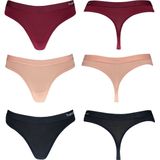 Apollo - Dames String - Rood - Bamboe 3-pack