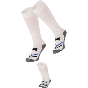 X-Treme - Voetbalsokken - Wit - 2-Paar - 98% Polyamide - Unisex