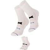 X-Treme - Gripsokken - Wit - 2-Paar - Unisex - Antislip Voetbalsokken