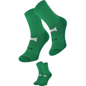 X-Treme - Gripsokken - Groen - 2-Paar - 98% Polyamide