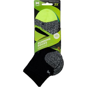 Xtreme - Hardloopsokken - Multi Black - 3 Paar - Polyamide, Elastaan