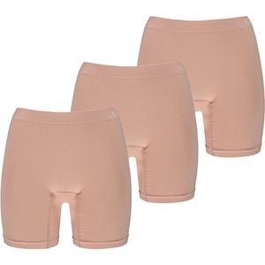 Dames - Bamboe Short Zonder Naden - 3 Pack - Beige - 80% Bamboe