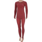 Xtreme Thermolegging Dames - Merino Wol - Red Melange - Maat S