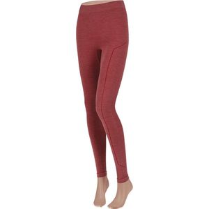 Xtreme Thermolegging Dames - Merino Wol - Red Melange - Maat XL